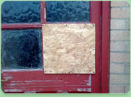 boarded up Wallsend